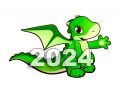 Открытки с символом 2024 года - Драконом