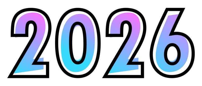 Красивые надписи "2026"