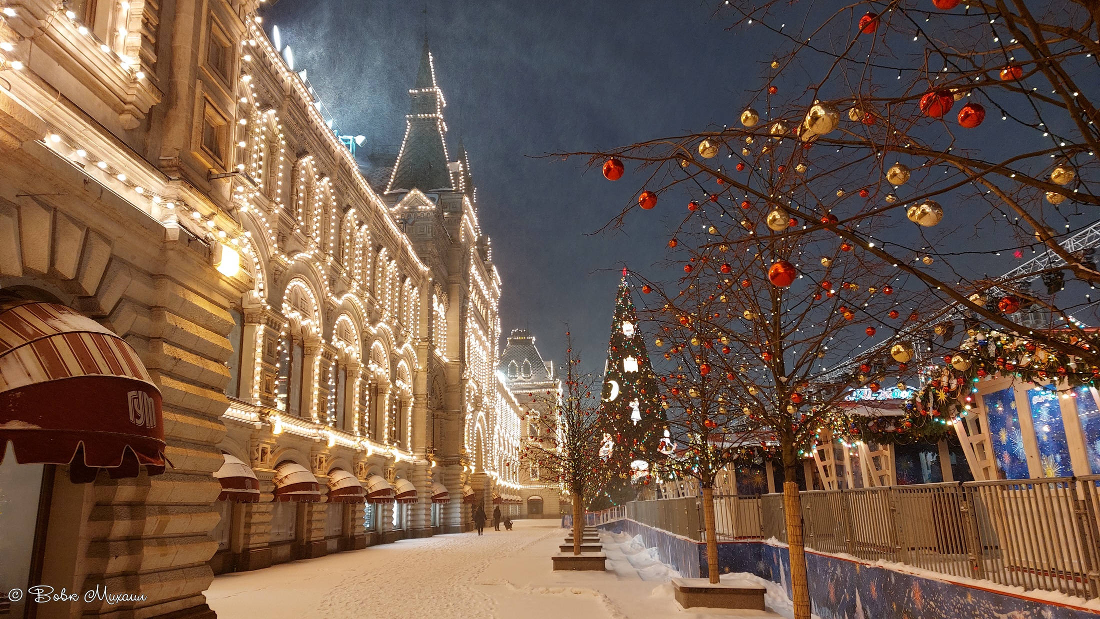 Фото новогодней Москвы, сделанные с телефона