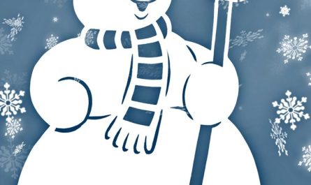 ⛄ Трафареты на Новый год 2025 – Снеговики