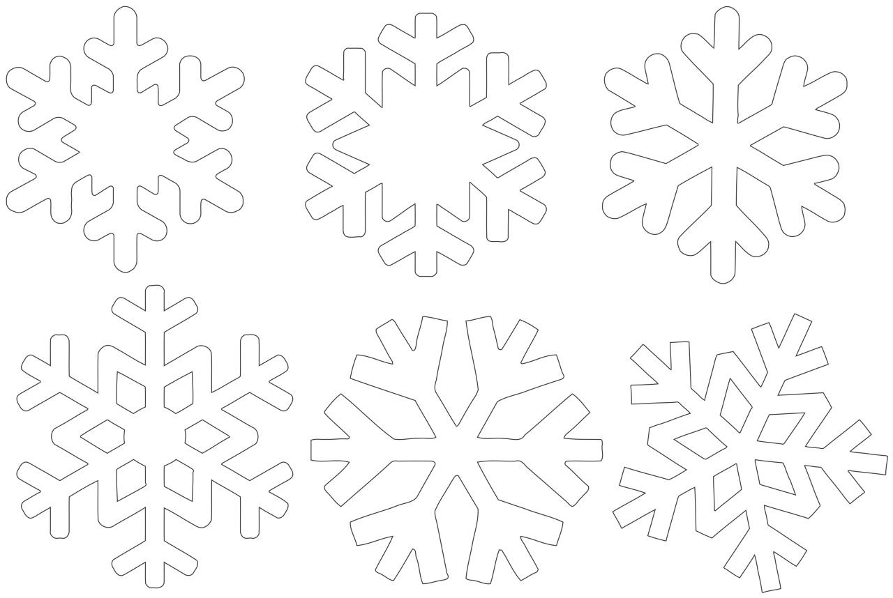 ❄️ Вырезалки на Новый 2025 год – Снежинки