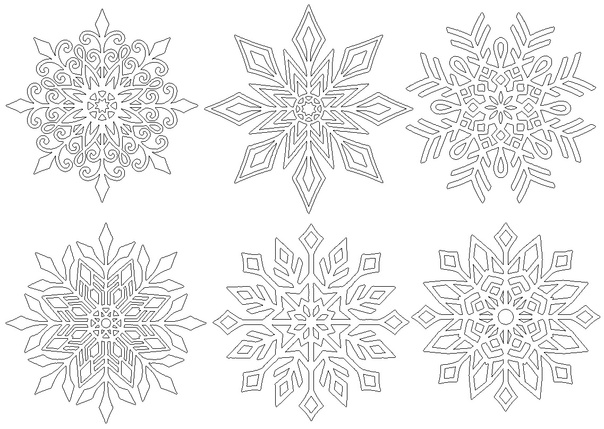 ❄️ Вырезалки на Новый 2025 год – Снежинки